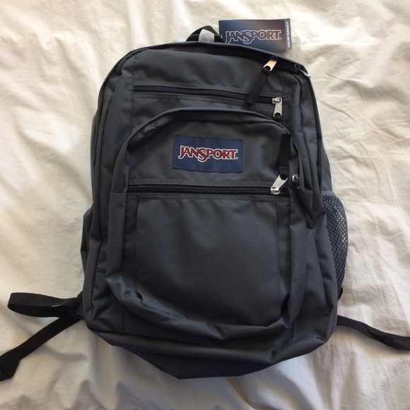 jansport big student backpack forge grey